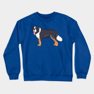 Bernese mountain dog cartoon illustration Crewneck Sweatshirt